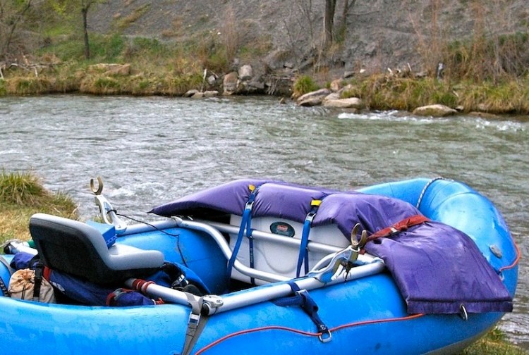 Cover photo - A raft on the banks of the Uncompahgre River in Montrose, CO.